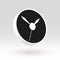 Clock Icon In White Color With Arrows Realistic