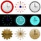 Clock icons