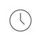 Clock line icon