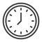 Clock line icon