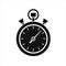 Clock logo icon isolated. Watch object, time office symbol. Clock flat icon.