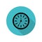 Clock long shadow icon. Simple glyph, flat vector of web icons for ui and ux, website or mobile application