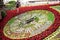 Clock made of flowers at Princes Streets Gardens, Edinburgh