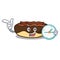 With clock maple bacon bar character cartoon