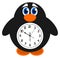 A clock object penguin