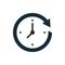 Clock, Passage Time Icon Design Template Elements