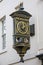 Clock at Pied Bull Yard in London