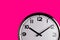 Clock on pink detail