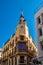 The clock`s house in Sitges, Barcelona, Spain.