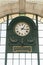 Clock of the Sao Bento train station in Porto