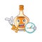 With clock sea buckthorn oil isolated on mascot