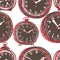 Clock seamless pattern