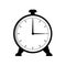 Clock simple vector illustration, time measurement, hours minutes seconds.