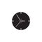 Clock solid icon, Time and watch, vector graphics