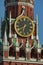 Clock on the Spasskaya Tower of Moscow Kremlin