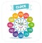 Clock sticker game for children