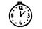 Clock. Time. Fragments of a business scheme. Hand drawing. Detail in the general scheme of business development.