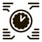 clock time healthy life icon Vector Glyph Illustration