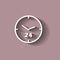 Clock, time, icon, minute, 24. Vector icon