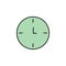 clock, time, target icon. Signs and symbols can be used for web, logo, mobile app, UI, UX