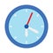 Clock, time, time keeper,  Vector icon which can easily modify