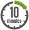 Clock , timer time passage icon / 10 minutes