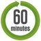 Clock , timer time passage icon / 60 minutes