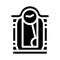 Clock tool glyph icon vector illustration sign