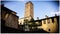 A Clock Tower, aka Campanone, aka Civic Tower in Bergamo, Italy