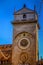 Clock tower in an ancient town Mantova Italy
