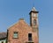 Clock tower with blue sky Kingsand Cornwall