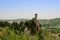 The Clock Tower of Brisighella among the hills