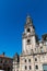 Clock tower of the Cathedral of St James in Santiago de Compostela