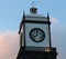 Clock tower of Church of San Sebastian at Ponta Delgada