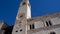 The clock tower of Dubrovnik with dove