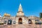 The Clock Tower in the entrance of the old town Cartagena, Colombia