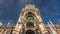 Clock Tower or Glockenspiel close-up, Detail of Rathaus New Town Hall with chime in city center timelapse, Munich