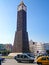 Clock tower monument in the central square of Tunis, Tunisia