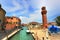 Clock tower in Murano, Italy