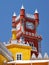 Clock tower of Pena Palace. Sintra. Portugal