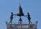 Clock tower on the Piazza San Marco in Venice, Italy.