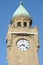 Clock Tower At The Port Of Hamburg