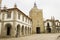 Clock tower and retro architecture in Caminha