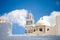 Clock tower at Santorini