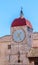 Clock tower of st Sebastian church in Trogir - Croatia