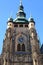 Clock Tower of St. Vitus Cathedral in Prague Castle