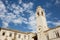 Clock tower on the Stradun in Old Town Dubrovnik, Croatia