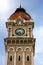 Clock tower Sultan Abdul Samad over cloudy sky