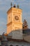 Clock Tower at Sunset in Udine