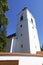 The Clock Tower of The Unitarian Church in Rimetea, Alba County, Romania, Europe.